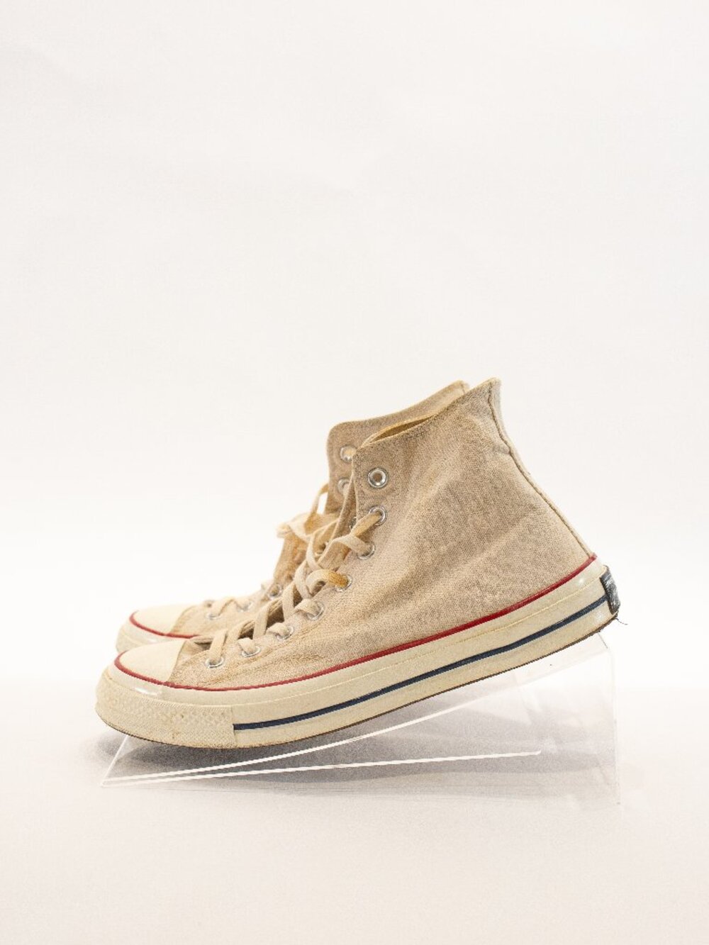 Ivory High Top Converse - Picture 2 of 3